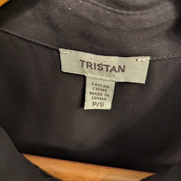 Tristan NWOT Sheer Black Blouse - Picture 7 of 8